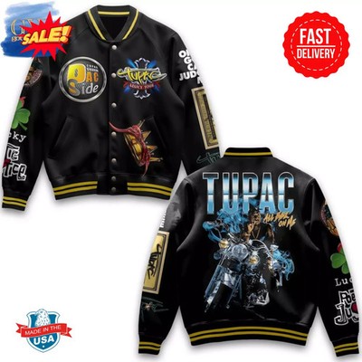 Tupac All Eyes On Me Baseball Jacket All Size S-5XL For All