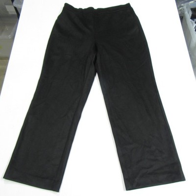 Alfani Womens Straight-Leg Pull-on Pants Pockets, Elastic Waist - Black - S, XL