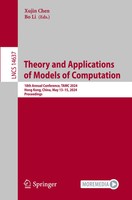 Xujin Chen (U. A.) | Theory And Applications Of Models Of Computation | Buch
