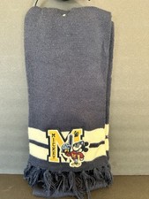 Scarf Disney Parks Authentic Navy Blue  White Mickey Mouse "M" Winter 6 Ft Long