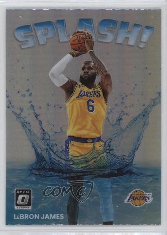 2022-23 Panini Donruss Optic Splash! Holo Prizm LeBron James #15 1ek2