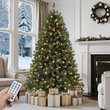 Home Decorators 7.5 ft Pre-Lit Grand Duchess Twinkling Balsam Fir LED Tree Remot
