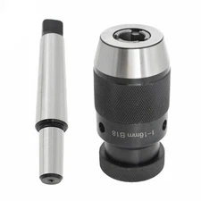 MT3-B18 1-16mm Keyless Precision Self Tighten Lathe Drill Chuck+Taper Arbor