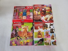 PUZZLEBUG 18.25"X11" 500-Piece Puzzle Lot - Sweets, Food, Horses & Dogs