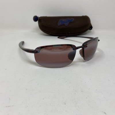 Maui Jim HOOKIPA MJ-407-10 TORTOISE W/ MAUI ROSE LENS & CASE 