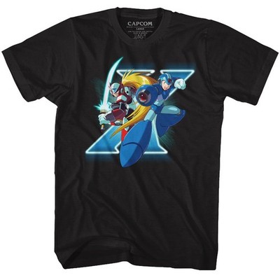 Mega Man X And Zero Black Gaming Shirt | eBay