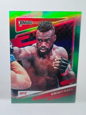 Uriah Hall UFC 2022 Donruss Green Foil Parallel #20