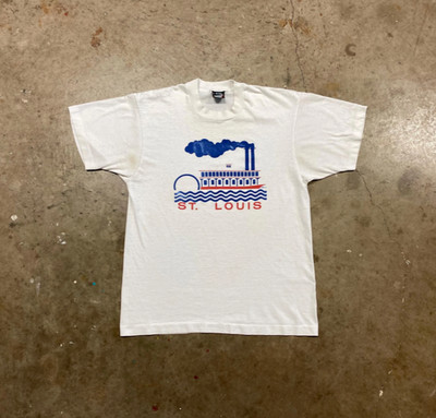 Vintage 80s St. Louis Steamboat Screen Stars Best T shirt | L