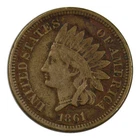 1861 Indian Head Cent Very Good Condition