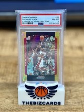 2004 BOWMAN CHROME DWYANE WADE GOLD REFRACTOR /50 ULTRA RARE #68 PSA 8