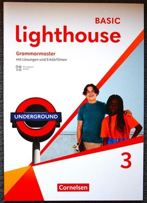 Lighthouse Basic 3 - Grammarmaster mit Lösungen und Erklärfilmen neu 