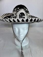 Vintage Pigalle XXXXX Velvet Black Silver Decorative Mariachi Sombrero 19  Kids