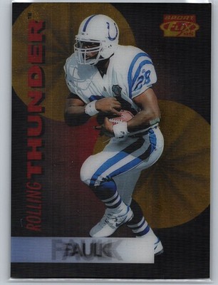 1995 Sportflix #3 Marshall Faulk Rolling Thunder