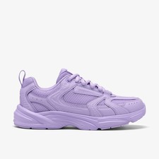 Image of Clarks Girls Crafton Park Older Lilac Trainers Textile Casual