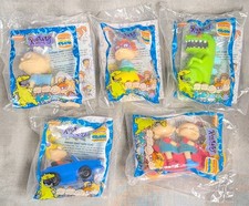 Vtg Rugrats 5 Complete Set 1998 Burger King Kids Club Toys Nickelodeon Sealed
