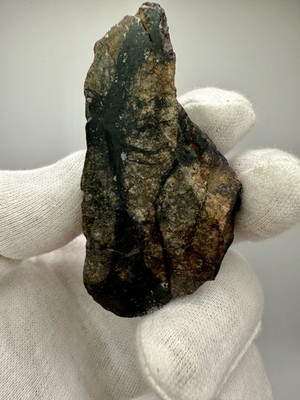 NWA 17912 H6 Melt Breccia Meteorite 50.7 gram polished end w/ large melt Veins