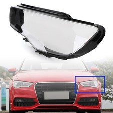 Headlight Cover Headlamp Lens Left For Audi A3 2013-2016 Clear