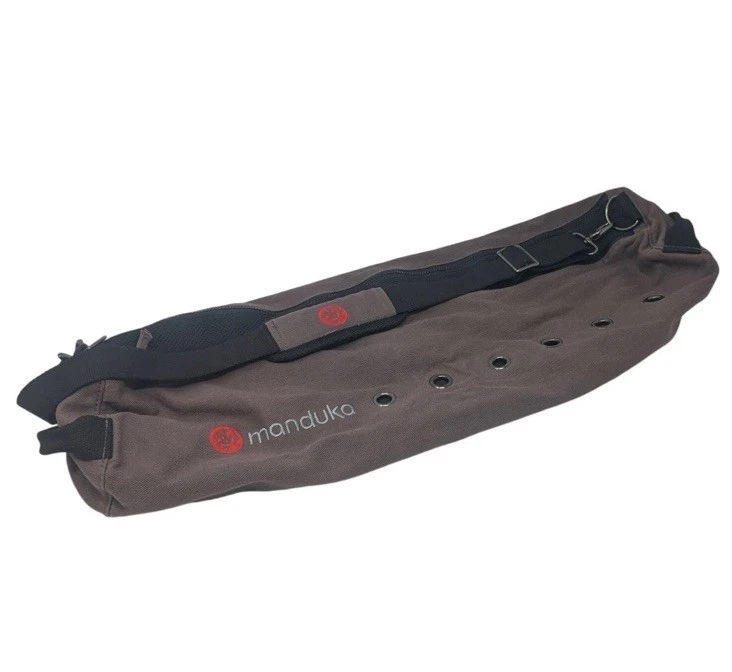 Manduka Matsak Large Yoga Mat Bag Distressed Rustic Canvas Carrier Boho Gym Trav 374017795-Props-HAL-BAG-  main image 2