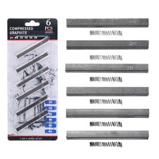 Compressed Charcoal Sticks, 2H/HB/2B/4B/6B/8B Grade Charcoal Sticks Pack of 6 