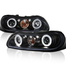 Black Led Headlights 2 97-03 Chevy Malibu 04-05 Chevy Classic 97-99 Olds Cutlass Black Led Headlights 2 97-03 Chevy Malibu 04-05 Chevy Classic 97-99 Olds Cutlass
