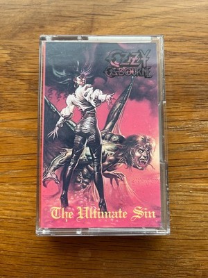 Ozzy Osbourne The ultimate sin 1989 Spain cassette Epic 462496 4 metal EX/EX
