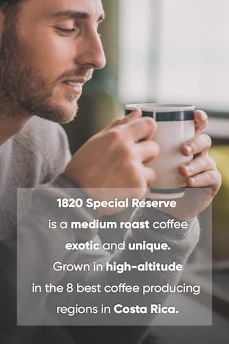 Café 1820 Special Reserve Premium Costa Rican Ground Coffee 12 Oz Pack