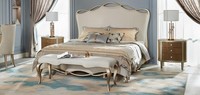 Schlafzimmer Set Bett 2X Nachttisch Konsole Betten Doppel Hotel Polster 3Tlg.
