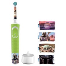 Oral-B Kids Electric Toothbrush Star Wars Mandalorian Rechargeable Green