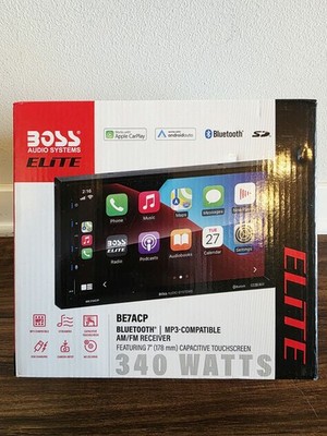 BOSS AUDIO SYSTEM ELITE BE7ACP BLACK 7'' DIGITAL BT MULTIMEDIA RECEIVER CARPLAY 