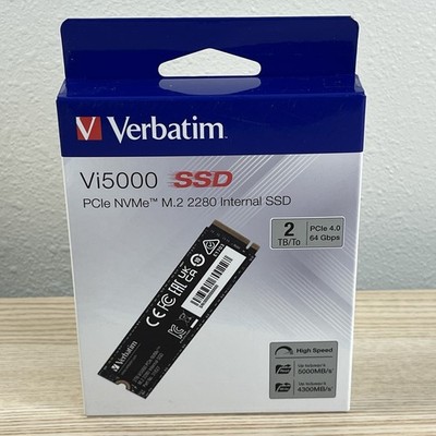 Verbatim Vi5000 2TB SSD PCIe 4.0 NVMe M.2 2280 PCI-Express 4.0 x 4