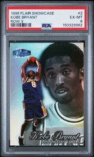 1998 FLAIR SHOWCASE ROW 3 #2 KOBE BRYANT PSA 6
