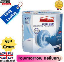 Unibond Aero 360° Pack of 2x 450G Tablets Moisture Absorber Waterfall Refills