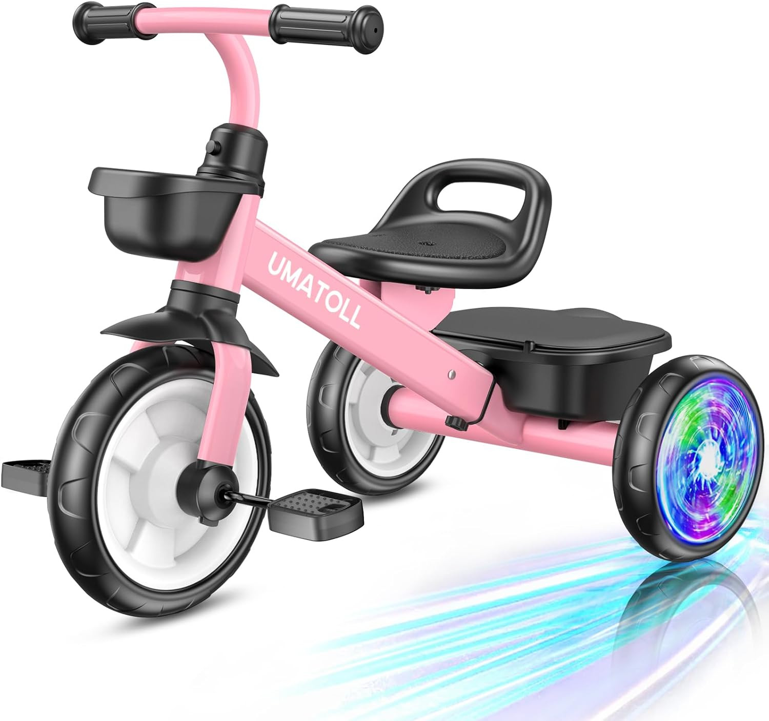 Tricycle for Toddlers 2-5 Year Old, Ajustable Toddler Bike Outdoor Toys, Birthda