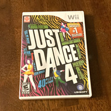 Ubisoft Just Dance 4 Nintendo Wii w/ Case & Manual NTSC-U/C E10+ 2012