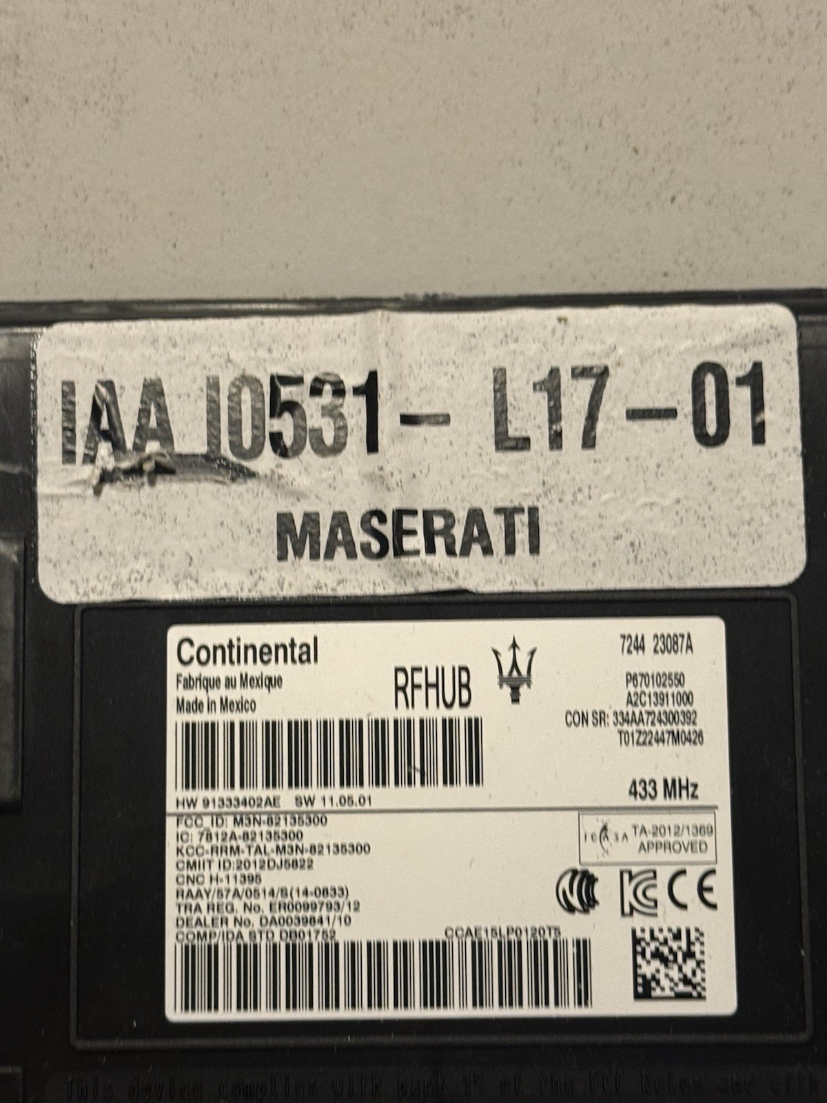 17-21 MASERATI GHIBLI Keyless Passive Entry Body Control Module BCU BCM OEM OE