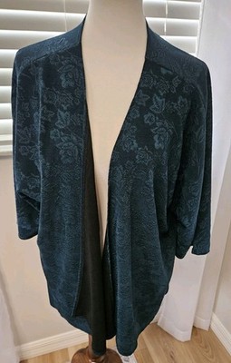 LulaRoe Accent Jacket Christmas Floral Timeless