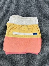 Chubbies Swim Trunk Shorts Men's Medium Block Color Yellow Lined 7 Inseam Board