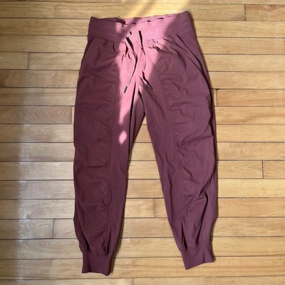 Lululemon Beyond the Studio Jogger Mauve Ribbed High Rise Pants Size 6