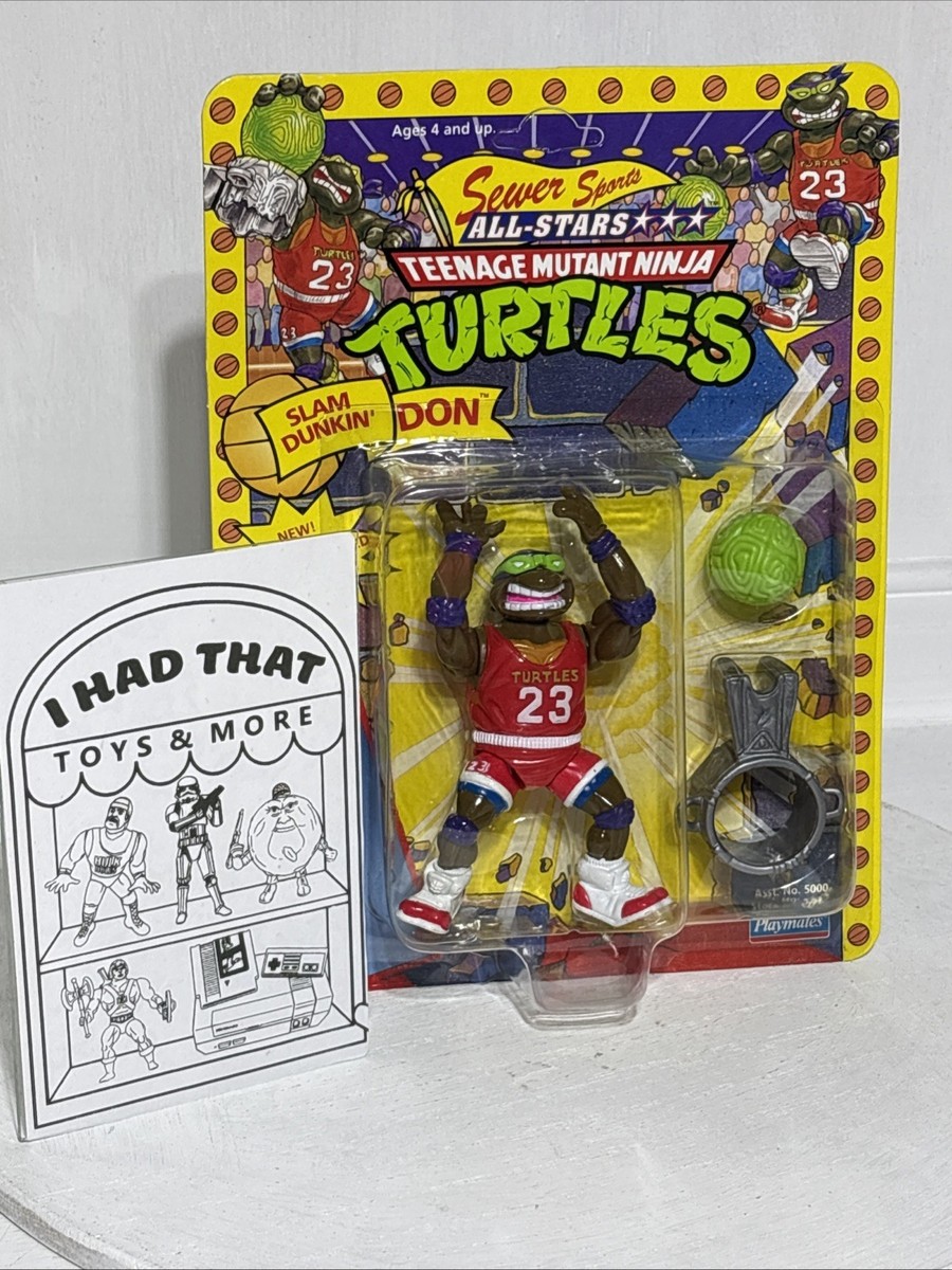 TMNT ミュータント タートルズ / Slam Dunkin' Don /美品 1991 TMNT Slam Dunkin Don Teenage Mutant Ninja Turtles MOC Action