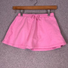 Hanna Andersson Skort Girl 6/7 Bubblegum Pink Pull-On Built-in-Shorts Play Comfy