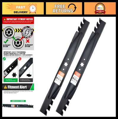 46'' Mower Mulching Blades 6-Star for Zero Turn Lawn Tractors, Replace 942-04290