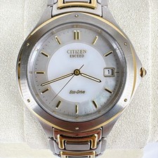 Working Citizen Eco Drive Solar Watch Men's Combo Date Back Cover CITIZEN EXCEED