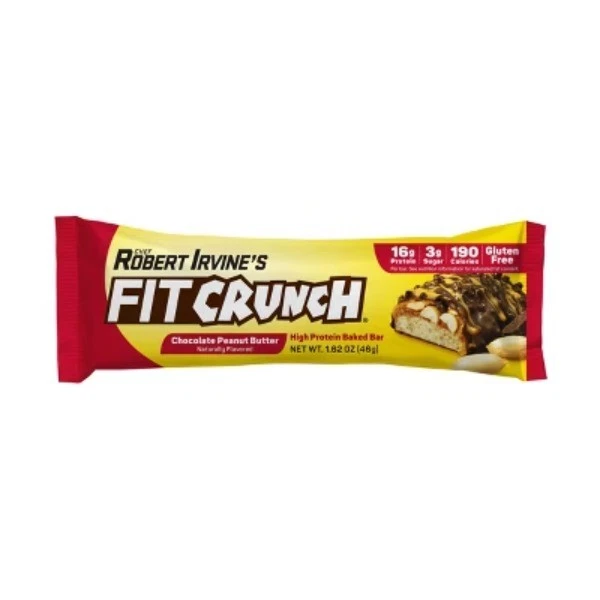 Barritas de aperitivos horneadas con mantequilla de maní y chocolate FITCRUNCH - 16 g de proteína - 12 quilates/19,44 oz Foto 3 de 4