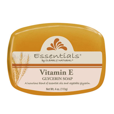 Essentials Glycerin Bar Soap, Vitamin E, 4 Ounce, Pack of 12 (Packaging May Vary