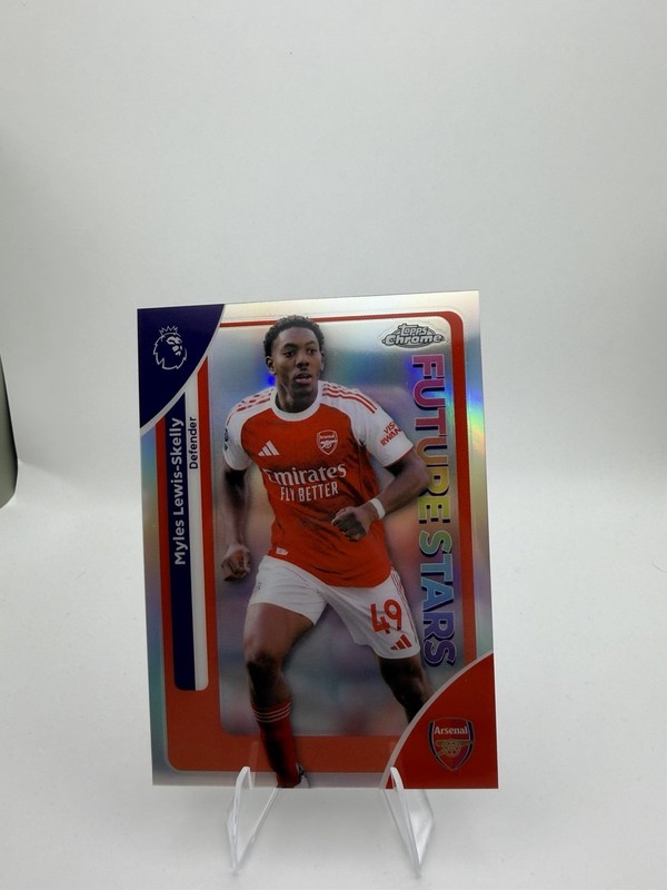 2025-26 Topps Chrome Prem + Champions League Future Star Myles Lewis-Skelly Lot!