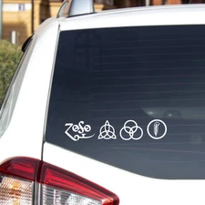 Led Zeppelin Sticker Vinyl Decal Car Truck Window Bumper 70s Size & Color Rock
