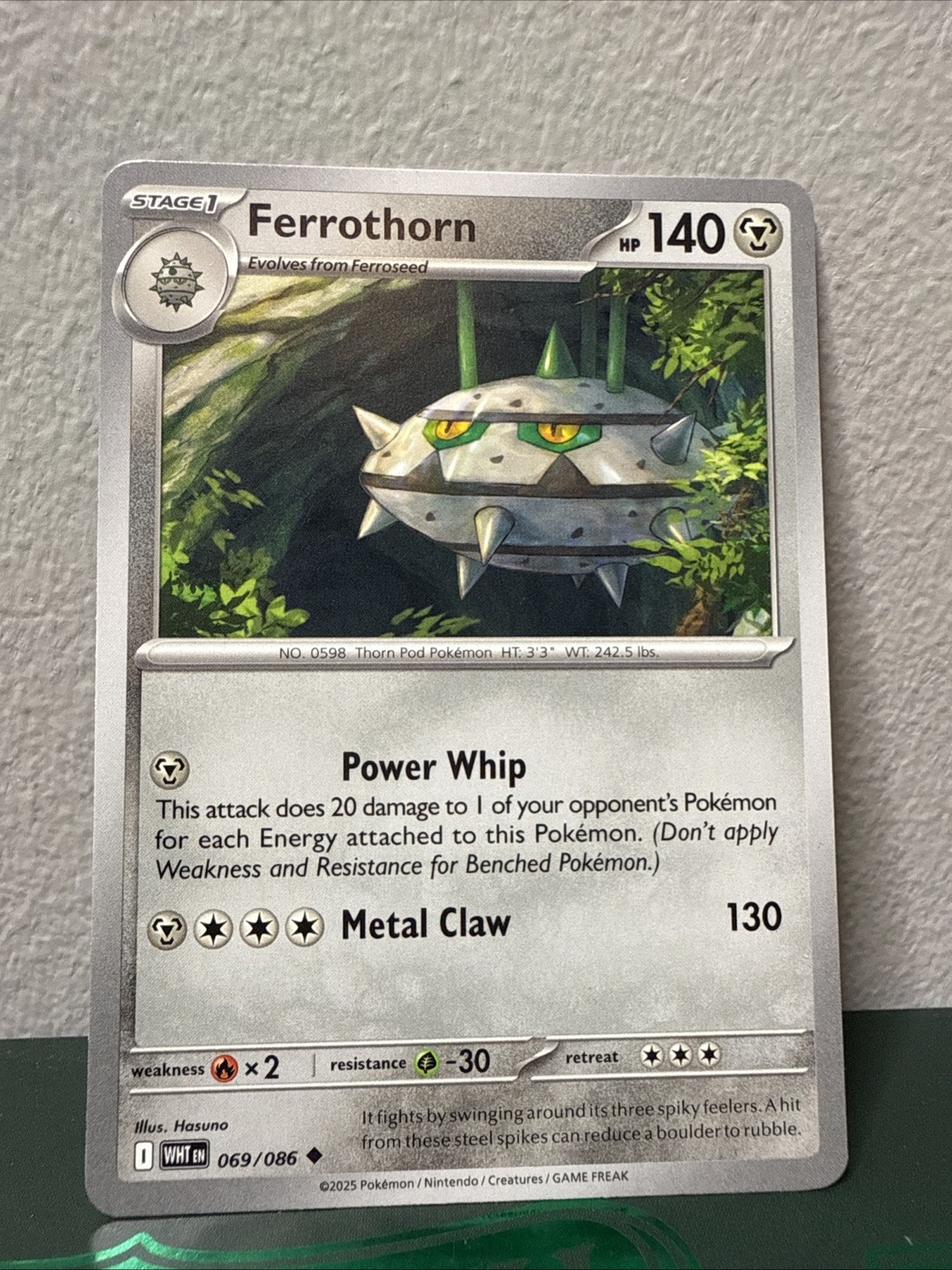Ferrothorn Uncommon SV: White Flare 069/086 NM