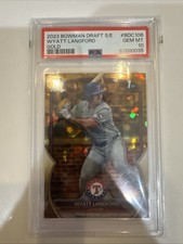 2023 Bowman Chrome Draft Sapphire Edition - Wyatt Langford Gold /50 PSA 10