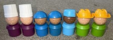 Vintage Tupperware Toys 1980's LI'L TUPPERS People 7 Figures All Brand New