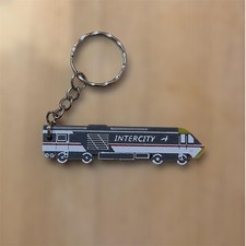 HST Keyring - British High Speed Train InterCity 125 - Executive Grey